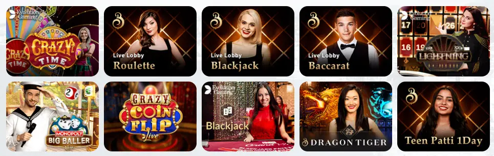 Giochi del casinò in diretta HEYBETS CASINO